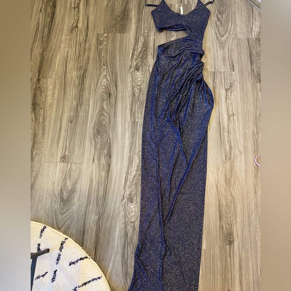 Lucy in the Sky long sparkly navy long dress XS